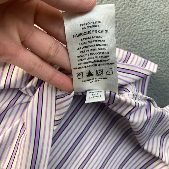 FootJoy men's polo shirt size XL Purple/White ,Golf,Stretch,Outdoor,Stretch - Picture 7 of 10